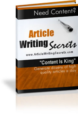 Product picture Article Writing Secret With Resale Right