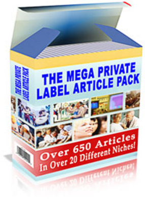 Product picture Mega Private Label Article Pack With Master Resale Right