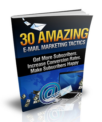 Product picture 30 Amazing Email Tactics With Master Resale Right